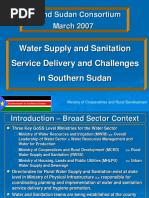 Second Sudan Consortium March 2007: Water Supply and Sanitation Service Delivery and Challenges in Southern Sudan