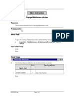 IW32 - SAP Change PM Order