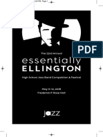 2018 Essentially Ellington Playbill Program