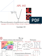 Thermodynamics (Equilibrium) and Kinetics: A Review