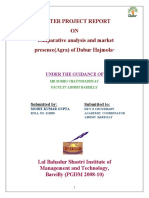 Winter Project Report ON "Comparative Analysis and Market Presence (Agra) of Dabur Hajmola