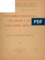 Costumbres Religiosas de Chiloé y Su Raigambre Hispana