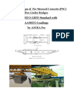 PSC Box Girder Bridge With Abutment & Pier Design in AASHTO-LRFD