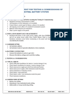 Method Statement For Testing & Commissioning of Central Battery System