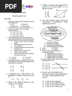 Math 8, Q4 Final Test