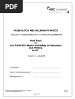 Health and Safety in Fabrication and Welding Work Book