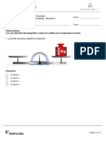 Examen Secundaria Primer Grado Santillana