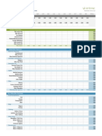 Home Budget Worksheet