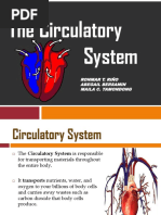 The Circulatory System: Ronmar T. Riňo Abegail Bersamin Maila C. Tamondong