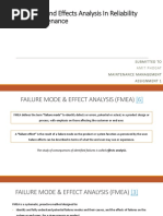 Failure Mode and Effects Analysis in Reliability Centered