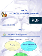 Tema 5 Volumetrias de Precipitacion PDF