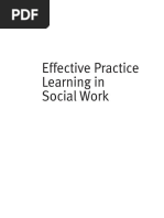 Effective Practice Learning in Social Work