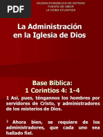 La Administración en La Iglesia de Dios