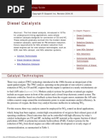 Diesel Catalysts: Catalyst Technologies