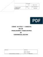 Código de Ética y Conducta de Los Empleados de Fundamusical JD 354 13 13