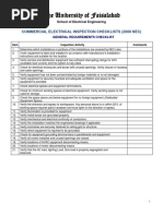 The University of Faisalabad: Commercial Electrical Inspection Checklists (2008 Nec)