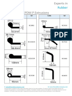 EPDM P Extrusions