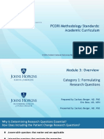 PCORI Methodology Standards Curriculum Research Questions 3