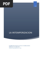 La Intemperizacion