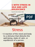 Coping With Stress in Middle and Late Adolescence