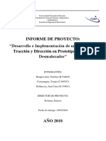 Desarrollo e Implementación de Un Sistema de Tracción y Dirección en Prototipo de Robot Desmalezador