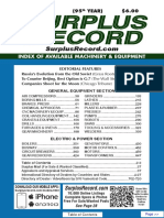 AUGUST 2019 Surplus Record Machinery & Equipment Directory