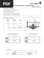 Pump Alignment Report May 17