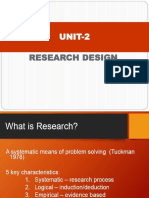 UNIT-2: Research Design