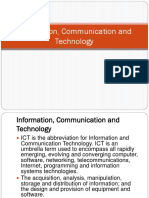 Information, Communication and Technology