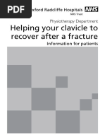 Helping Your Clavicle To Recover After A Fracture: Physiotherapy Department