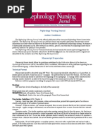 Nephrology Nursing Journal Author Guidelines