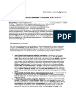 Re: Case No. 1981CV00050, HARIHAR v. US BANK, Et Al - 7/24/19 Hearing Conflicts