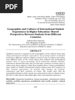 Geographies and Cultures of International Student Experiences in Higher Education: Shared Perspectives Between Students From Different Countries