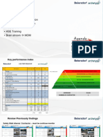 Attendances - Key Performance Index - Review Previous Inspection - Present Safety Inspection - HSE Event - HSE Training - Brain Stroom MOM