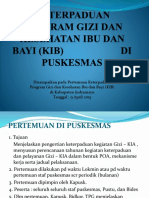 Keterpaduan Program Gizi Dan Kesehatan Ibu Dan Bayi