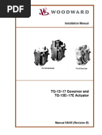 Installation Manual: TG-13/-17 Governor and TG-13E/-17E Actuator