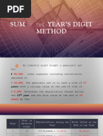 SUM of The Year's Digit Method