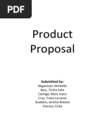 Product Proposal: Submitted by