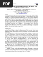 Effect of Sugarcane Pressmud Biocompost On Dry Matter Yield and Nutrient Uptake in Maize