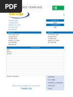 IC Blank Invoice Template 8563