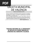 Ordenanza Municipal Valencia Inmuebles