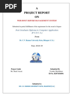 A Project Report ON: Web Host Server Management System