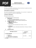 Department of Eucation Republic of The Philippines Detailed Lesson Plan in Mapeh (Health 10)