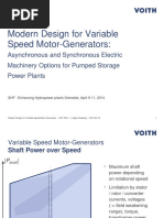 Modern Design For Variable Speed Motor-Generators