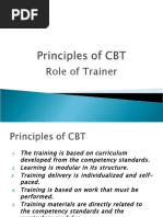 Principles of CBT and Role of Trainer