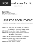 SOP For Recruitment