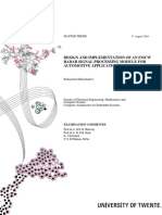 Design and Implementation of An FMCW Radar Signal Processing Module For Automotive Applications