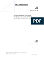 ISO 14224 - Recolección de Datos de Confiabilidad y Mantenimiento de Equipos