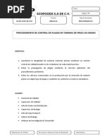 Procedimiento de Tratamiento de Tarimas Con Plaga