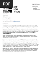 Letter To Leander City Council ISO Lilah Sturges - July 18, 2019